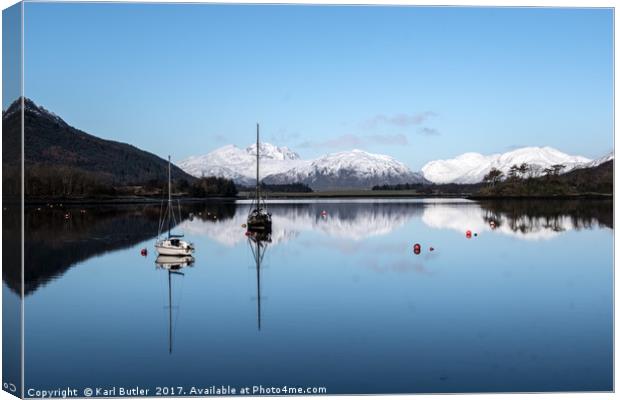 Loch Leven Reflections Canvas Print by Karl Butler