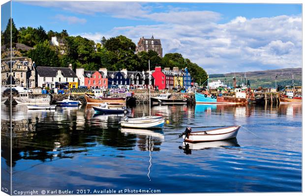 Whats the story in .................Tobermory !! Canvas Print by Karl Butler