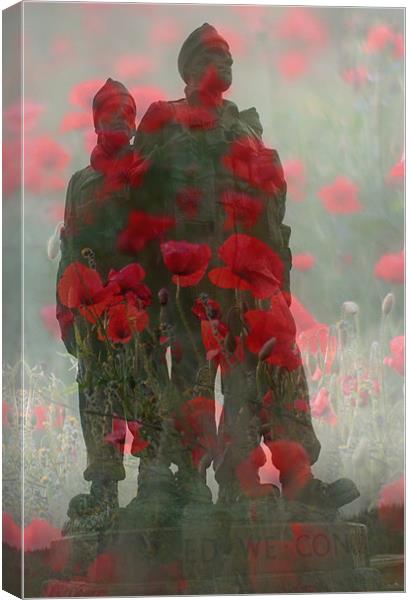 We Shall Remember Them Canvas Print by Lynne Morris (Lswpp)