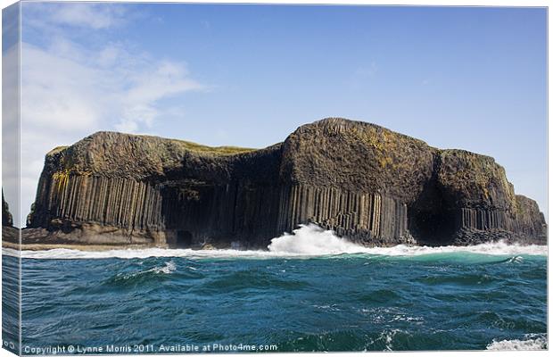 Fingal's Cave Canvas Print by Lynne Morris (Lswpp)