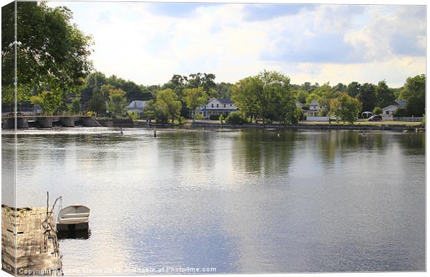 Bobcaygeon - A peaceful Place Canvas Print by Lynne Morris (Lswpp)
