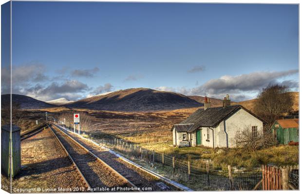 From Rannoch Station Canvas Print by Lynne Morris (Lswpp)