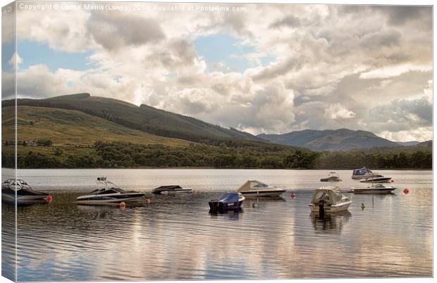  Boats At Loch Earn Canvas Print by Lynne Morris (Lswpp)