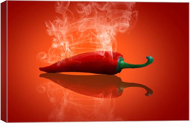  Hot Chilli Canvas Print by Eddie John