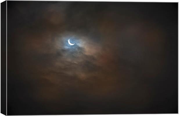  Todays Elclipse from Wilsthire Canvas Print by Eddie John