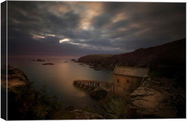 The old lifeboat station Lizard Cornwall  Canvas Print by Eddie John