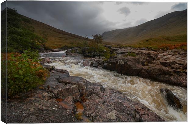 River etive Scotland Canvas Print by Eddie John