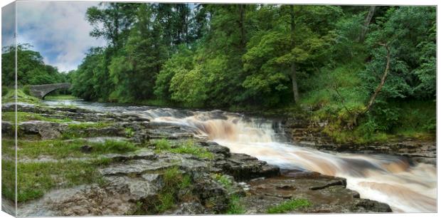 Stainforth force Yorkshire Canvas Print by Eddie John