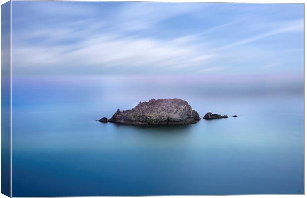 Gull rock Roseland peninsula Cornwall Canvas Print by Eddie John