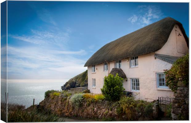 Cadgwith cove cottage Canvas Print by Eddie John