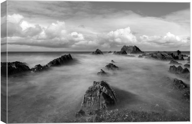 Wrangle Point Bude  Canvas Print by Eddie John