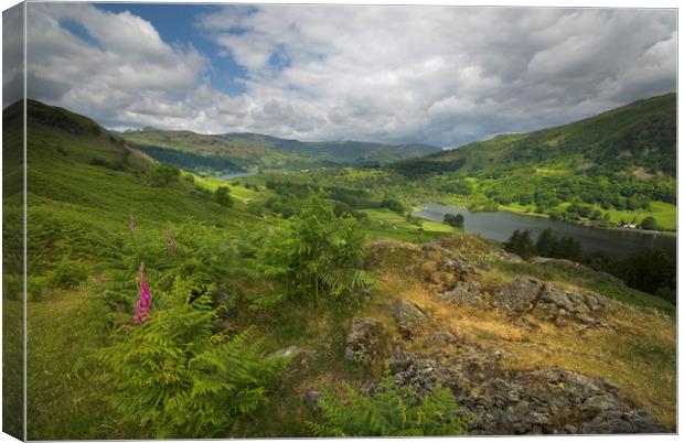 Loughrigg fell and rydal water Canvas Print by Eddie John