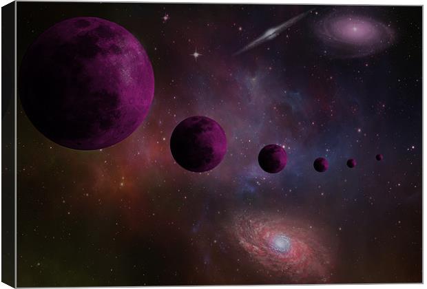 Planets Canvas Print by Eddie John
