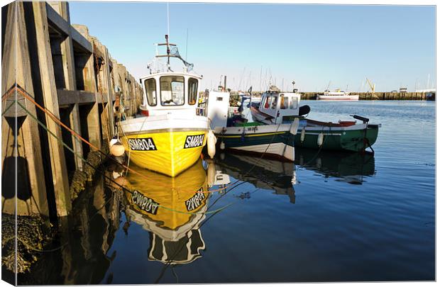 Scarborough Fishing boats Canvas Print by John Hare