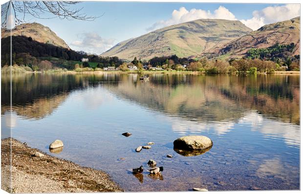 Tranquil Grasmere Canvas Print by John Hare