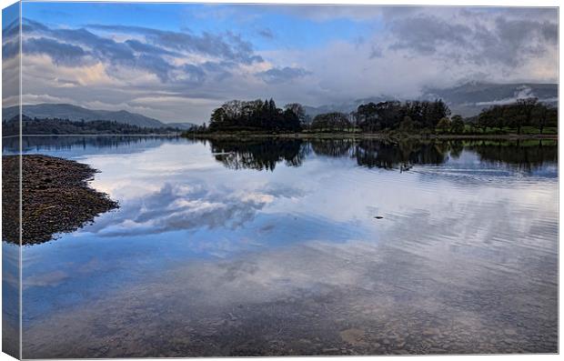 Early Morning Derwentwater Canvas Print by John Hare