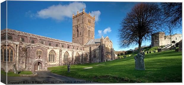 St David's Cathedral Canvas Print by Jan Allen