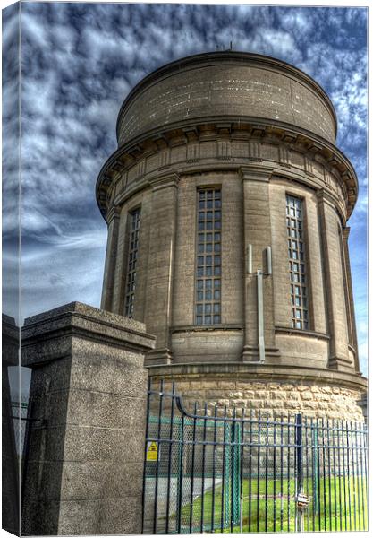 The Water Tower Canvas Print by Victoria Limerick