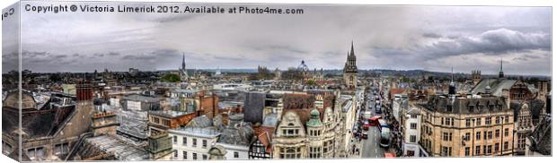 Oxford Panoramic Views Canvas Print by Victoria Limerick