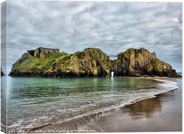 St Catherines Island Tenby Canvas Print by Lilian Marshall