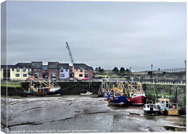 Maryport Harbour Canvas Print by Lilian Marshall