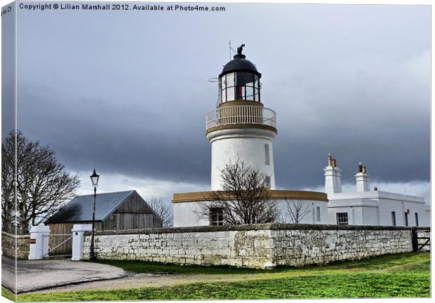 Cromarty Lighthouse. Canvas Print by Lilian Marshall