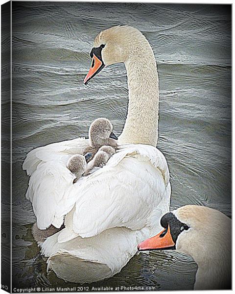 The Family Outing. Canvas Print by Lilian Marshall