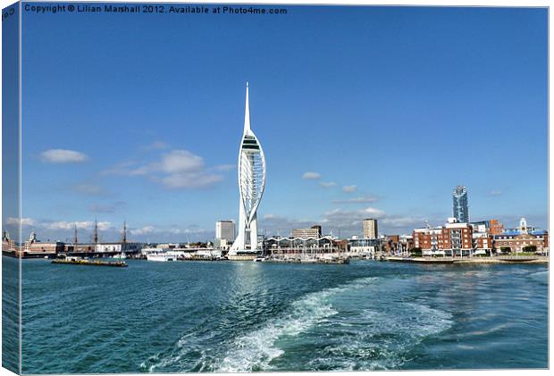 Leaving Portsmouth Harbour Canvas Print by Lilian Marshall