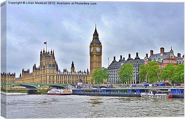Westminster London. Canvas Print by Lilian Marshall