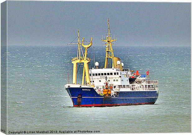 THV PATRICIA on a Grey and Windy Day. Canvas Print by Lilian Marshall