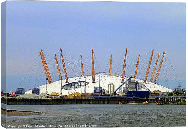The Millenium Dome. Canvas Print by Lilian Marshall