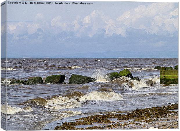 The Incoming Tide. Canvas Print by Lilian Marshall