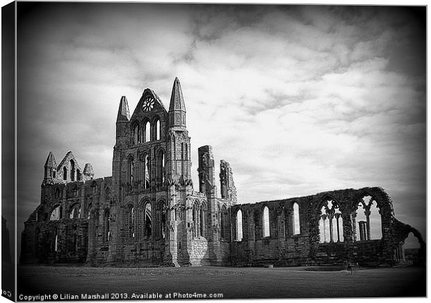 Whitby Abbey. Canvas Print by Lilian Marshall