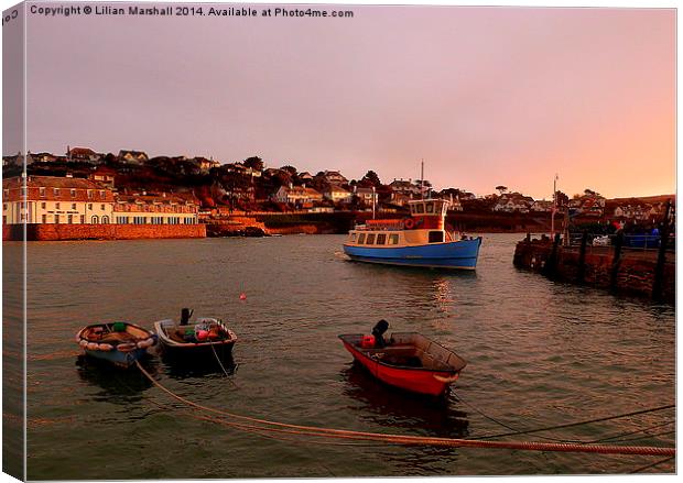 Returning to St Mawes. Canvas Print by Lilian Marshall