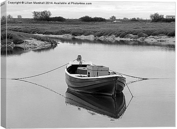 Reflections on the Lune Estuary Canvas Print by Lilian Marshall