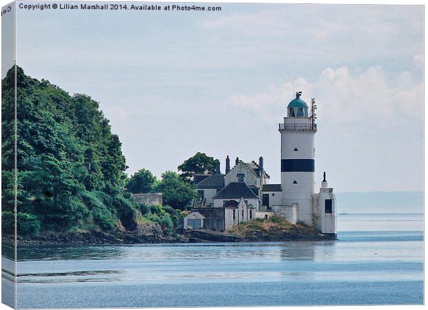 Cloch Point Lighthouse. Canvas Print by Lilian Marshall