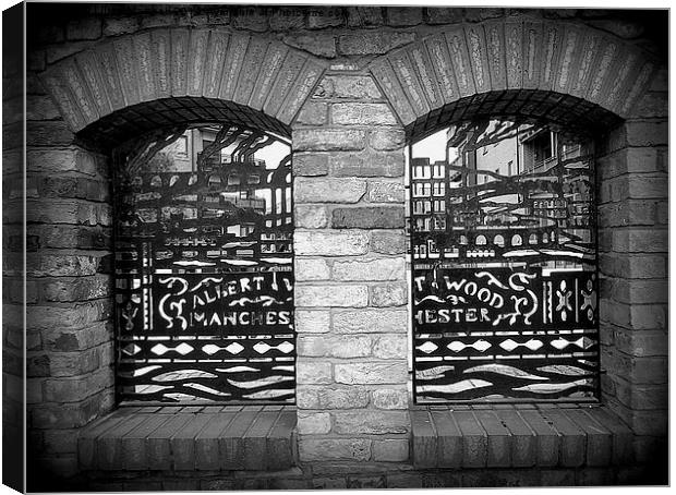  Wrought Iron Panels. Canvas Print by Lilian Marshall