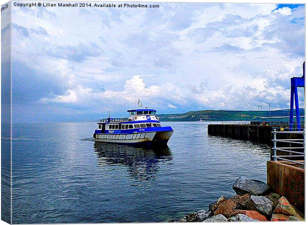  Dunoon Harbour. Canvas Print by Lilian Marshall