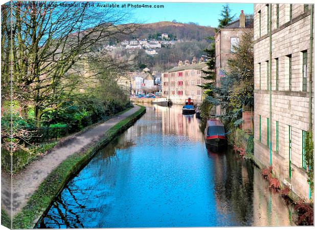  Rochdale Canal Canvas Print by Lilian Marshall