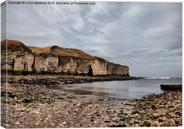  Flamborough Head. Canvas Print by Lilian Marshall