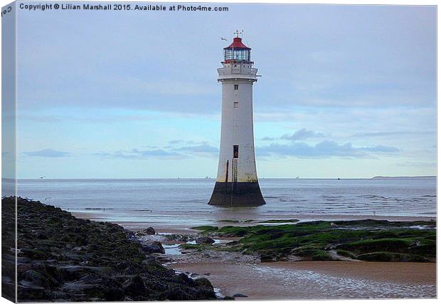  Perch Rock Lighthouse.  Canvas Print by Lilian Marshall
