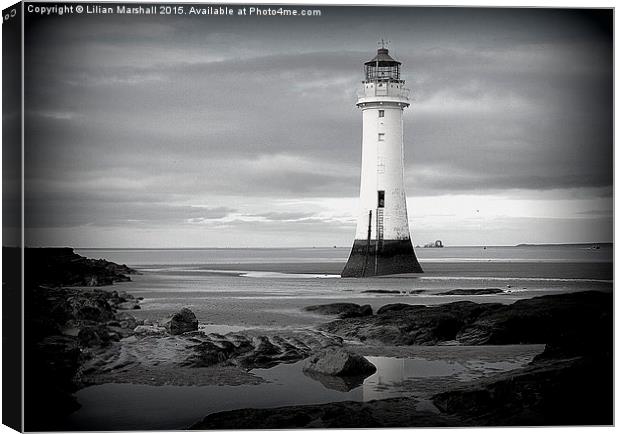  Perch Rock Lighthouse.  Canvas Print by Lilian Marshall