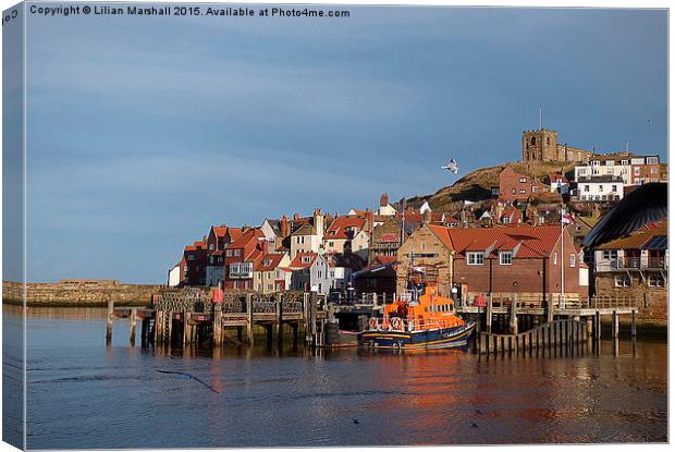  East Cliff Whitby. Canvas Print by Lilian Marshall