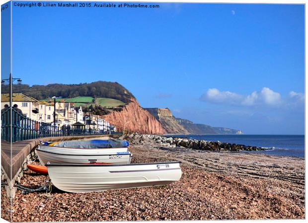  Salcombe Hill. Canvas Print by Lilian Marshall