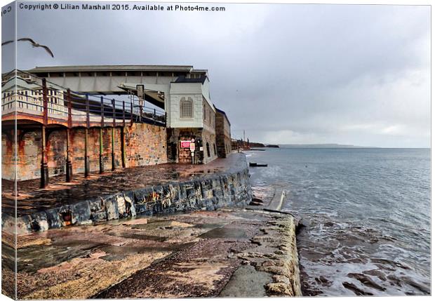 Dawlish Railway Station. Canvas Print by Lilian Marshall