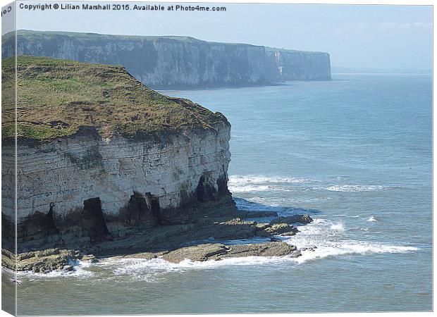  Flamborough Head. Canvas Print by Lilian Marshall