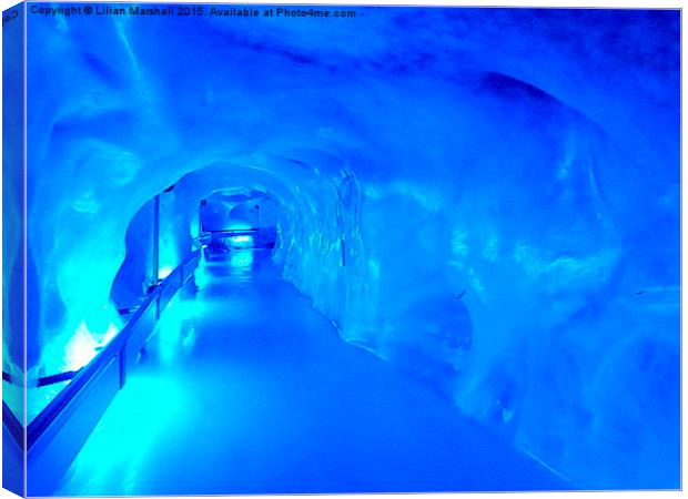 Mount Titlis Ice Cave.  Canvas Print by Lilian Marshall