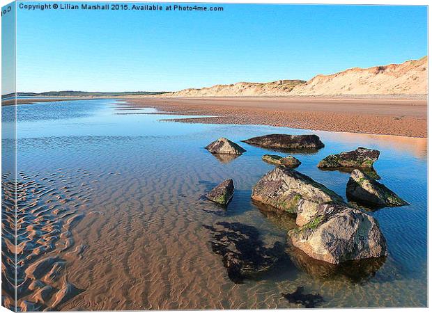 Newborough Beach. Canvas Print by Lilian Marshall