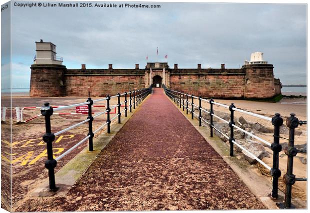  Fort Perch Rock. Canvas Print by Lilian Marshall