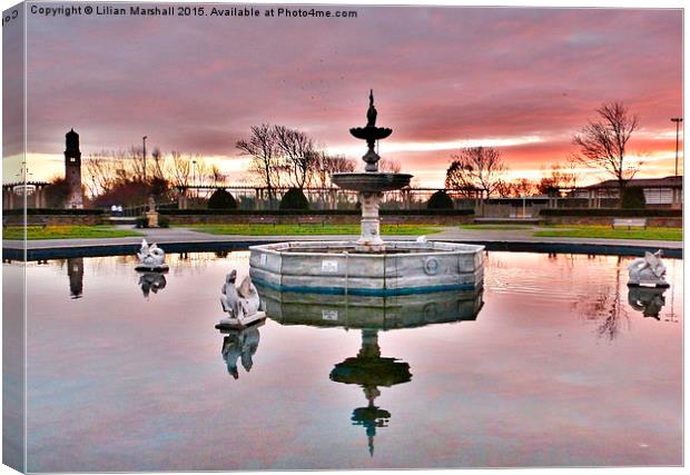 Stanley Park Blackpool. Canvas Print by Lilian Marshall